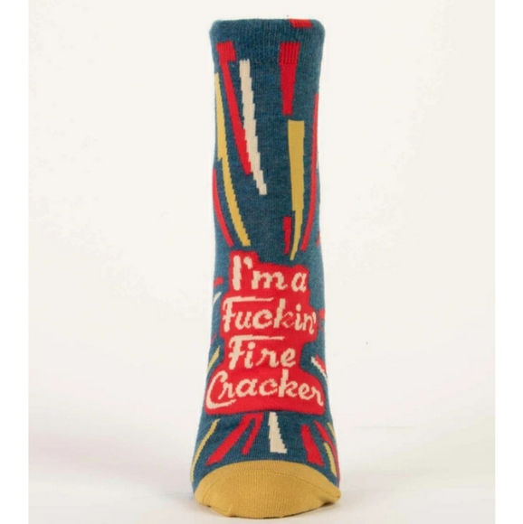 Blue Q I'm A Fuckin' Firecracker W-Ankle Socks - Picture 4 of 5